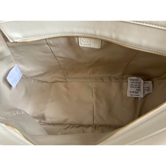 Cavalli Class Sandra Shopper Tote White Asparagus New w  Tags MSRP $118 - Picture 7 of 7